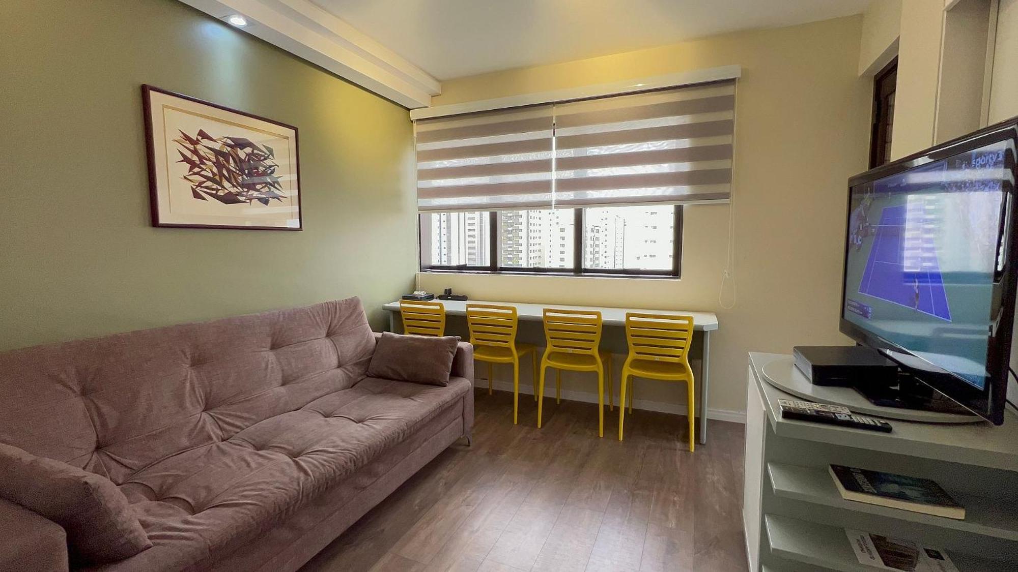 Flat Qi Intelligent Ibirapuera C/ Garagem Uh2212 Apartamento São Paulo
